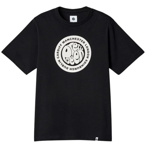 Front - Pretty Green Mens Tour Logo T-Shirt