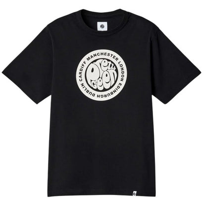 Front - Pretty Green Mens Tour Logo T-Shirt