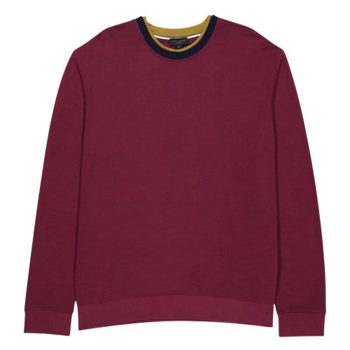 Front - Ted Baker Mens Knitted Layered Regular Sweatshirt