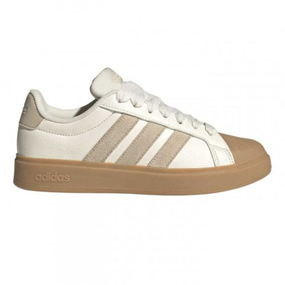 Front - Adidas Womens/Ladies Grand Court Stripes Trainers