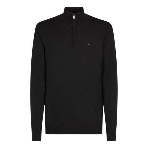 Front - Tommy Hilfiger Mens Quarter Zip Regular Jumper