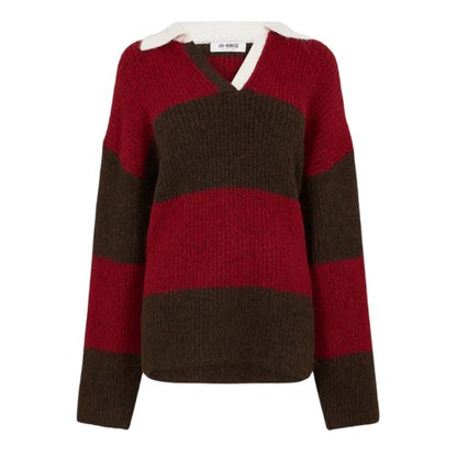 Front - 4th & Reckless Womens/Ladies Collared Oversized Sweater Top