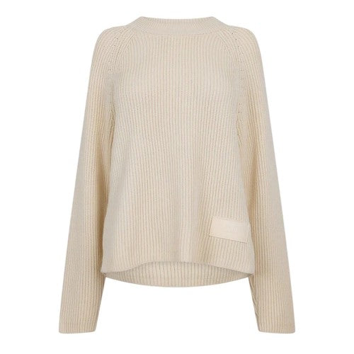 Front - Ami Paris Womens/Ladies Crew Neck Raglan Jumper