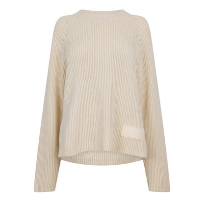 Front - Ami Paris Womens/Ladies Crew Neck Raglan Jumper