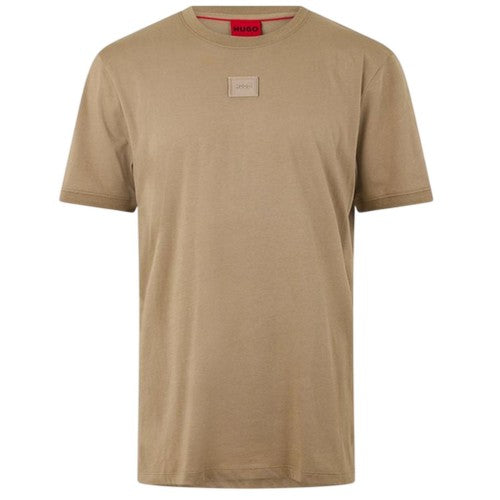 Front - Hugo Mens Patch Logo Regular T-Shirt