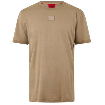 Front - Hugo Mens Patch Logo Regular T-Shirt
