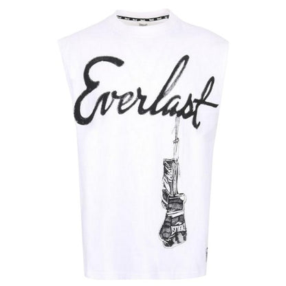 Front - Everlast Mens Graphic Print Crew Neck Tank Top