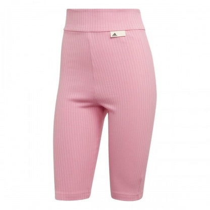 Front - Adidas Womens/Ladies Studio Lounge Ribbed Shorts