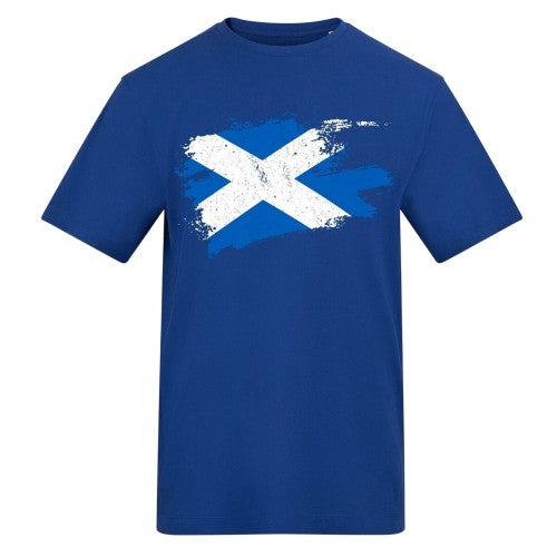 Front - AWD Unisex Adult Scottish Flag T-Shirt