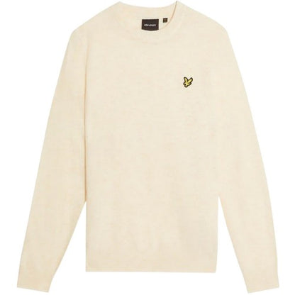 Front - Lyle & Scott Mens Embroidered Logo Crew Neck Long-Sleeved Sweater Top