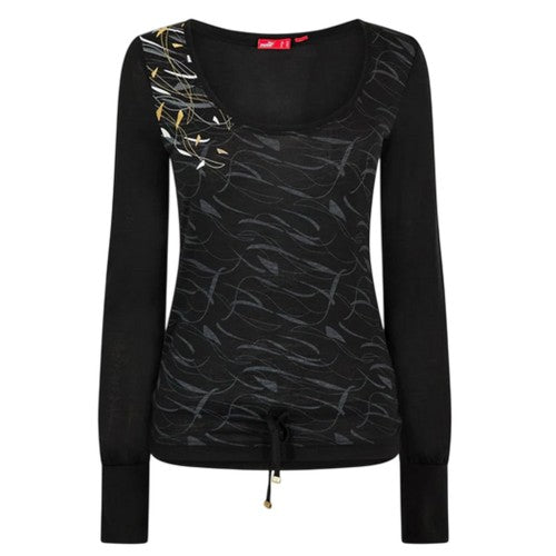Front - Puma Womens/Ladies Graphic Print Long-Sleeved T-Shirt