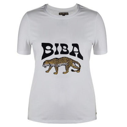 Front - Biba Womens/Ladies Leopard Cotton T-Shirt