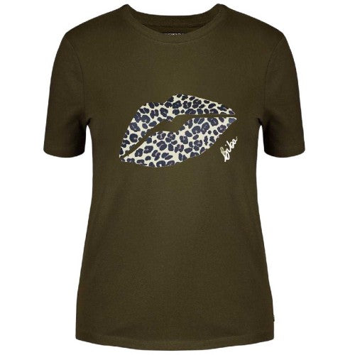 Front - Biba Womens/Ladies Lips Cotton T-Shirt