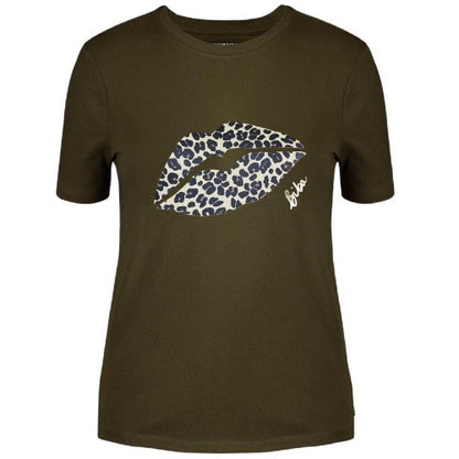 Front - Biba Womens/Ladies Lips Cotton T-Shirt