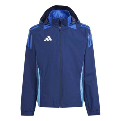Front - Adidas Childrens/Kids Tiro 24 Football Anorak