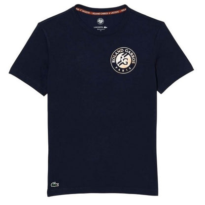 Front - Lacoste Mens Roland Garro Edition Logo Jersey T-Shirt