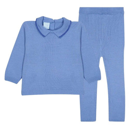 Front - Artesania Granlei Baby Ribbed Top And Leggings Set
