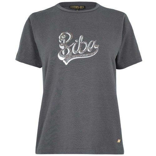 Front - Biba Womens/Ladies Logo Printed Cotton T-Shirt