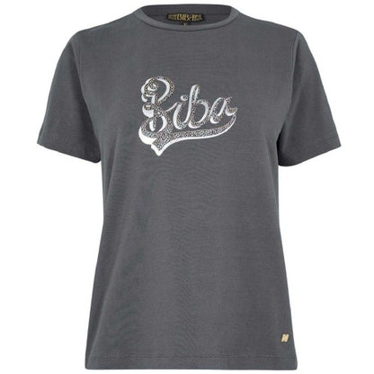 Front - Biba Womens/Ladies Logo Printed Cotton T-Shirt