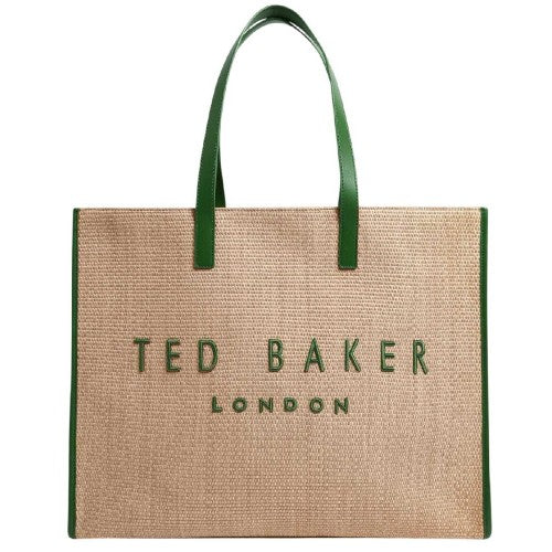 Front - Ted Baker Raffia Tote Bag