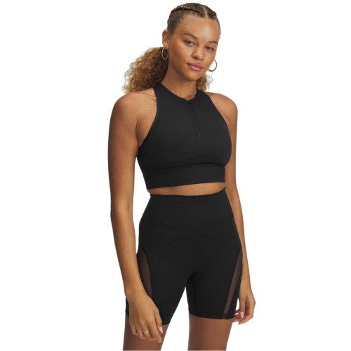 Front - Under Armour Womens/Ladies Meridian Zip Front Sports Bra