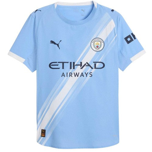 Front - Puma Mens Authentic 25/26 Manchester City FC Home Jersey