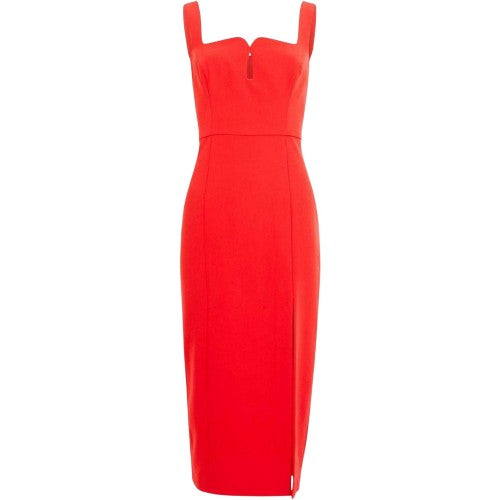 Front - French Connection Womens/Ladies Echo Crepe Square Neck Bodycon Dress