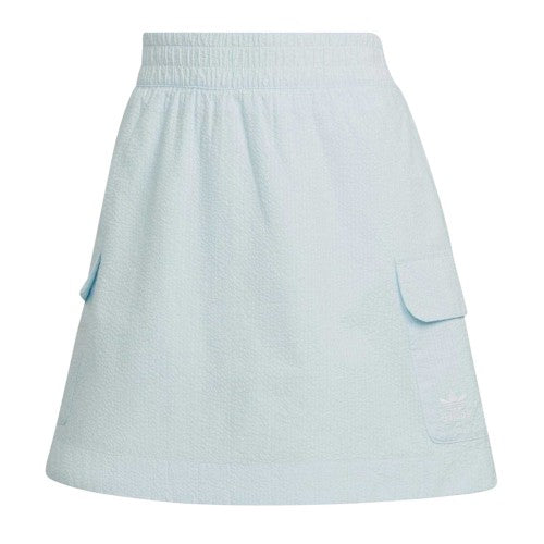 Front - Adidas Womens/Ladies Originals Seersucker Tennis Mini Skirt
