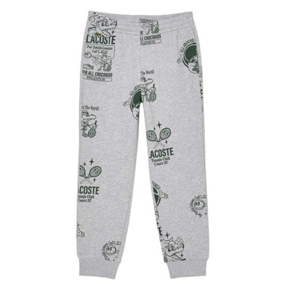 Front - Lacoste Childrens/Kids Printed Jogging Bottoms