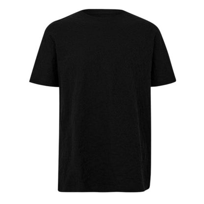 Front - Armani Exchange Mens Textured Crew Neck Regular T-Shirt