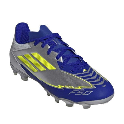 Front - Adidas Unisex Adult F50 Messi Club Firm Ground Football Boots