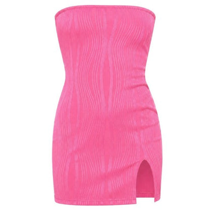 Front - Missy Empire Womens/Ladies Bandeau Mini Dress