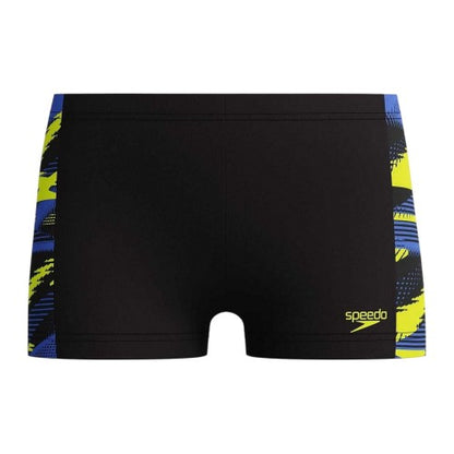 Front - Speedo Childrens/Kids Contrast Detail Swimming Trunks