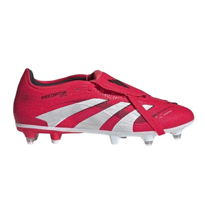 Front - Adidas Mens Predator Pro Fold Over Soft Ground Football Boots