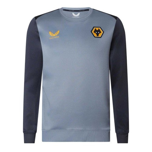 Front - Castore Mens Wolves Sweatshirt