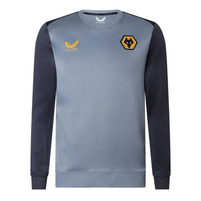 Front - Castore Mens Wolves Sweatshirt