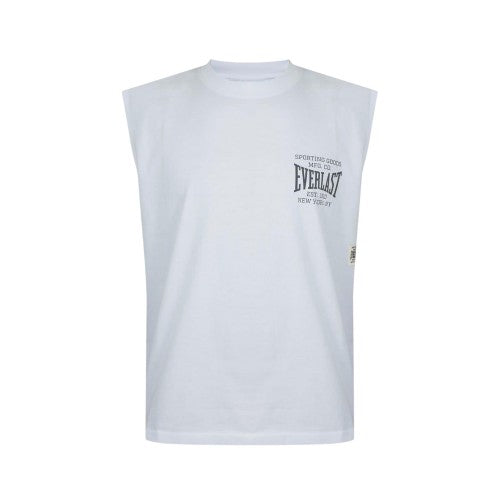 Front - Everlast Mens NYC Graphic Print Crew Neck Sleeveless Tank Top