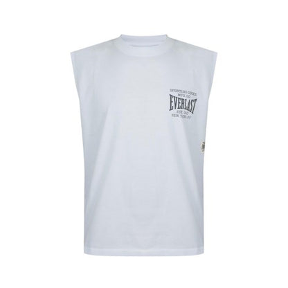 Front - Everlast Mens NYC Graphic Print Crew Neck Sleeveless Tank Top
