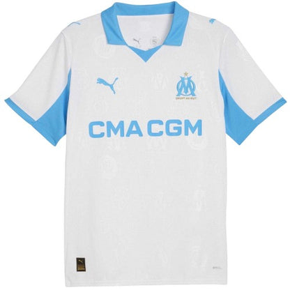 Front - Puma Unisex Adult 25/26 Olympique De Marseille FC Home Jersey