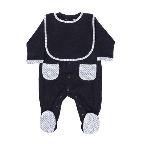 Front - Emporio Armani Baby EA7 Cotton Babysuit Set