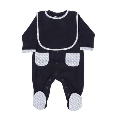 Front - Emporio Armani Baby EA7 Cotton Babysuit Set