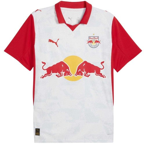 Front - Puma Mens Salzburg 25/26 Red Bull Home Jersey