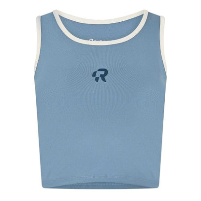 Front - Red Run Womens/Ladies Baby Logo Cropped Slim Tank Top