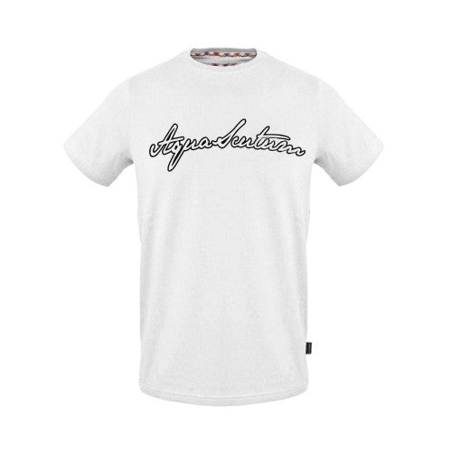 Front - Aquascutum Mens Logo Jersey Crew Neck T-Shirt