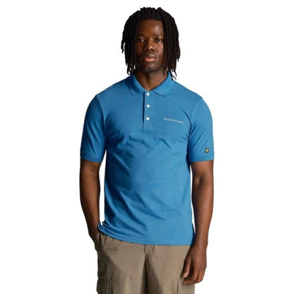 Front - Lyle & Scott Mens Embroidered Logo Polo Shirt