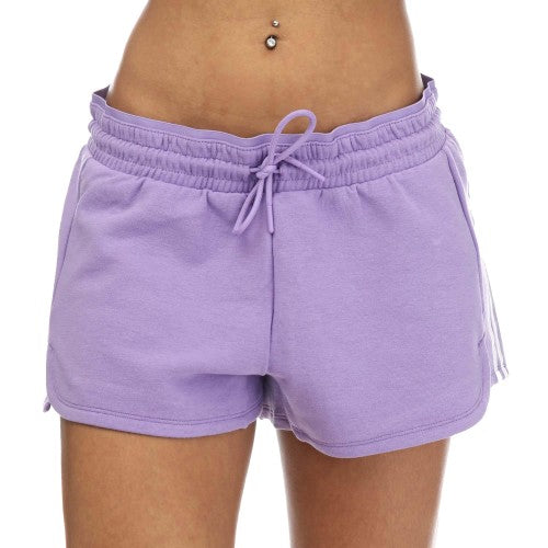 Front - Adidas Womens/Ladies Essentials Triple Stripe Training Casual Shorts