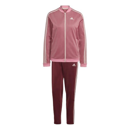 Front - Adidas Womens/Ladies Essentials Striped Tracksuit