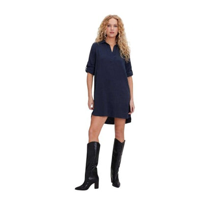 Front - Bella Dahl Womens/Ladies A-line Mini Shirt Dress