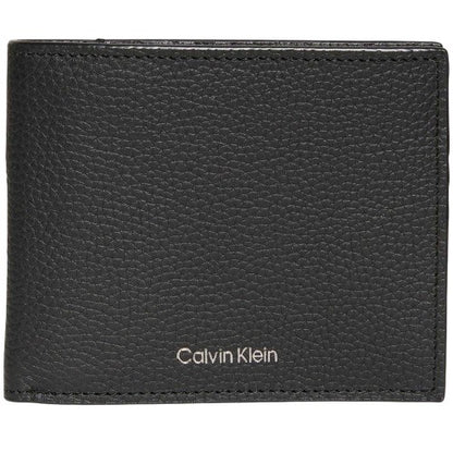 Front - Calvin Klein Embossed Leather Logo Wallet