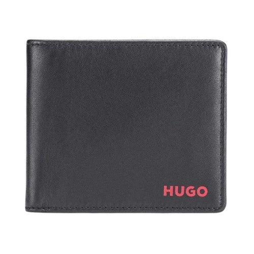 Front - Hugo Subway Bi-Fold Leather Card Wallet